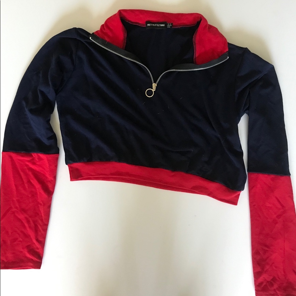 Pretty Little Thing zip up sweater